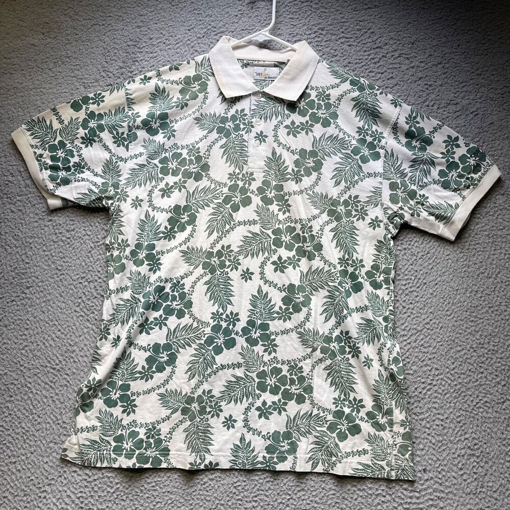 Sony Open Hawaii Polo Shirt Mens XL Floral Short Sleeve